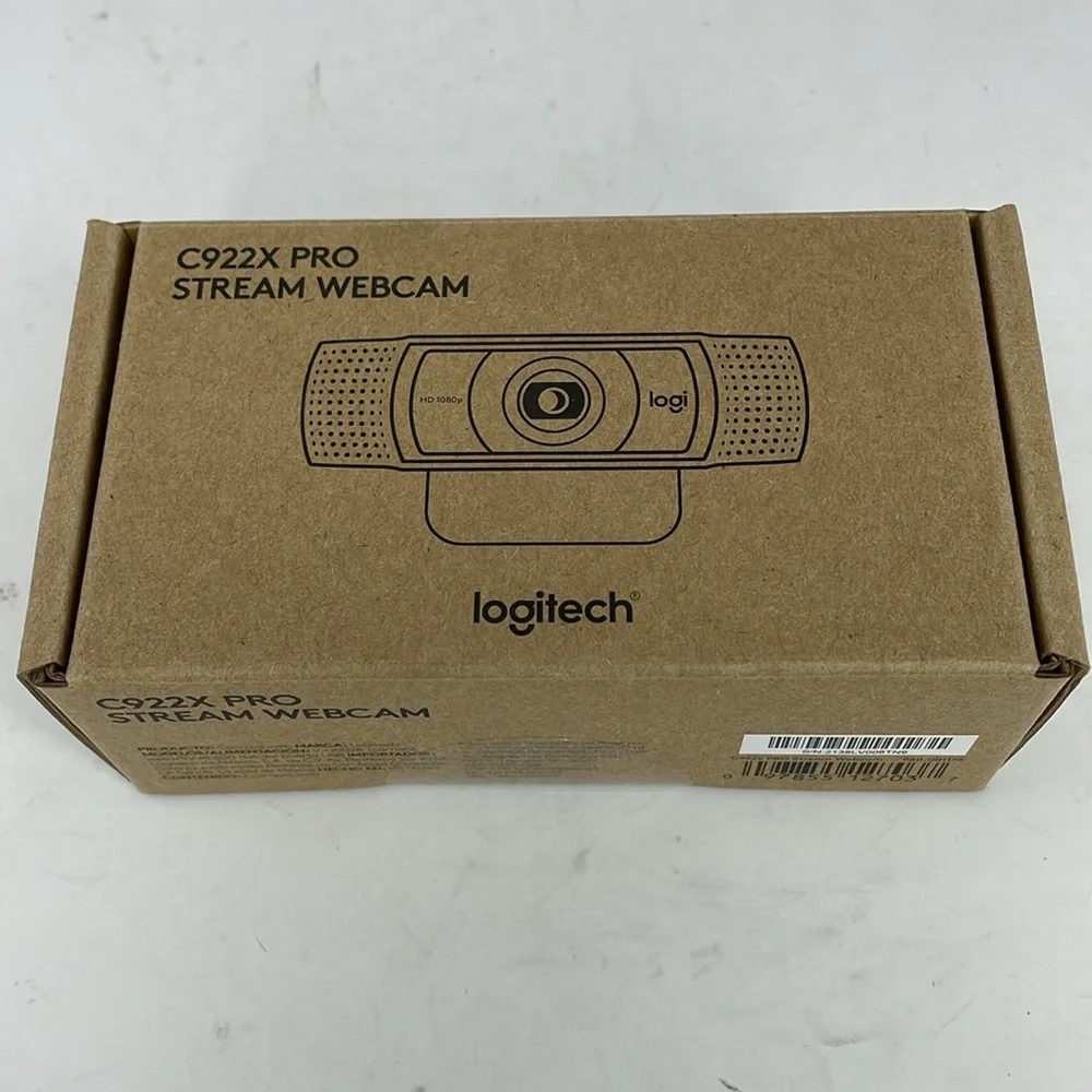 BRAND NEW Logitech C922x Pro Webcam Full 1080p HD Camera, Black